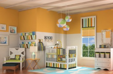 Gender Nuetral Beach Surf Baby Crib Bedding Set Unisex
